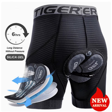 Men's Cycling Black Shorts Breathable