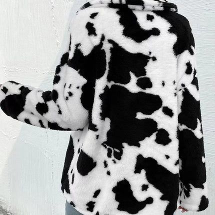 Leisure Button Double-sided Plush Jacket For Women