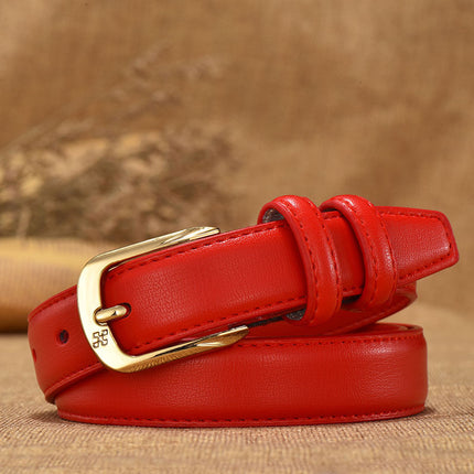 Retro Women's Fashion Double Ring Buckle Waist Seal