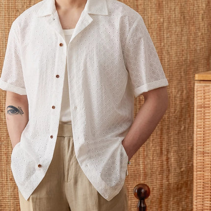 Pure Cotton Breathable Summer Refreshing Short Sleeve