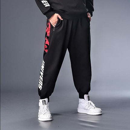 Loose Plus Size Sweatpants Men's Plus Fat Plus Trousers Stretch Fat People Trend