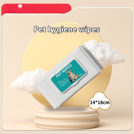 Pet 80-drawer Dog Exclusive For Cats Disposable Disposable Disposable Cleaning Wipes