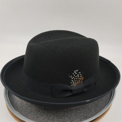 Men's Billycock Feather Fur Felt Hat