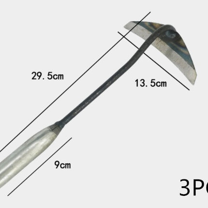 All-manganese Steel Gardening Hand-held Hoe All-steel Hardened Hollow Hoe