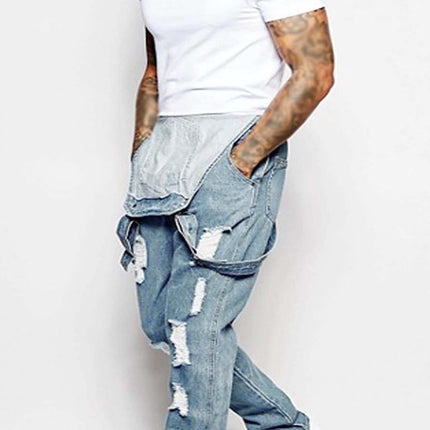 Fashion Men's Sling Denim Romper