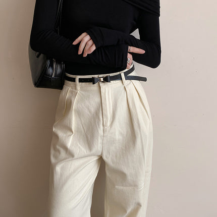 Women's Korean-style Bow Thin Belt All-matching