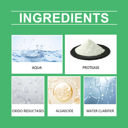 Yegbong Algae Removal Clarifier Clean Fish TanksGreen Brown Silk Algae, Black Hair Moss Algae Remover, Purify Water Without Harming Fish