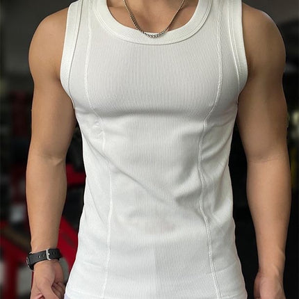 Thick Combed Texture Large Tanks Men