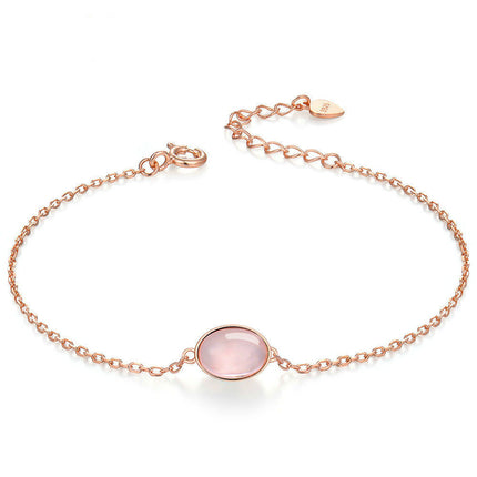 Classic dove egg natural powder crystal bracelet