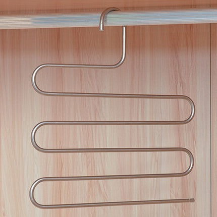 Magic non-slip s-type home pants rack