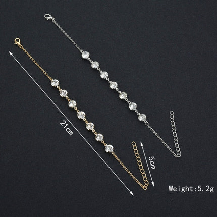 New multi-layered 8-word turquoise stone anklet