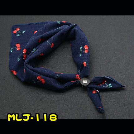 Floral British Retro Fashion Suit Scarf
