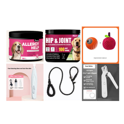 Pet Led Nail Clippers Type-c Rechargeable Nail Polish Scissors Two-in-one