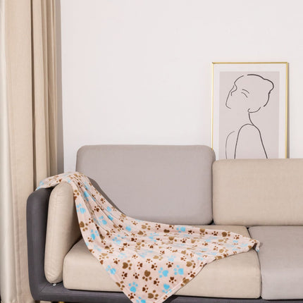 Pet Blanket Kennel Mat Dog Warm Double-sided Thickened Flannel