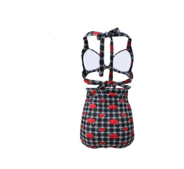 Rose Bikini Split High Waist Hot Spring Swimsuit