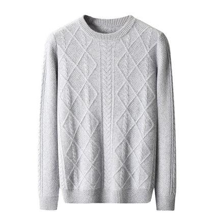 Thick Loose Sweater Twist Base Cardigan