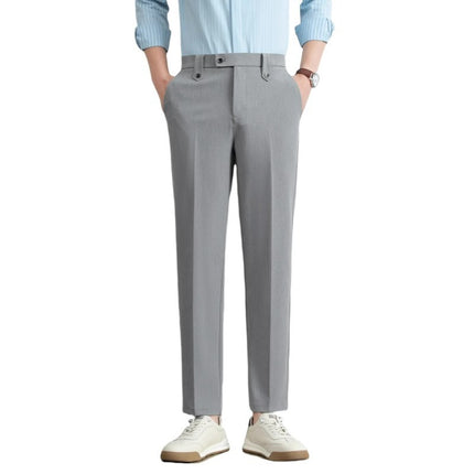 Simple Suit Pants Men's Loose Straight Business Trousers