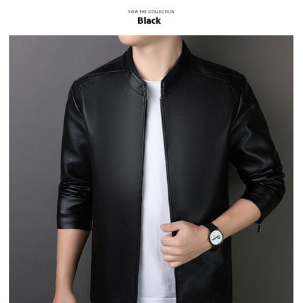 PU Leather Coat Men's Leather Jacket
