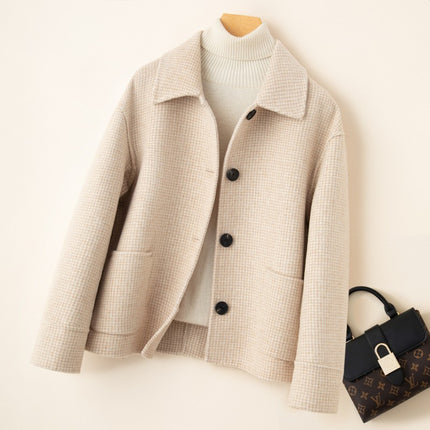 Small Loose Oversized Woolen Coat