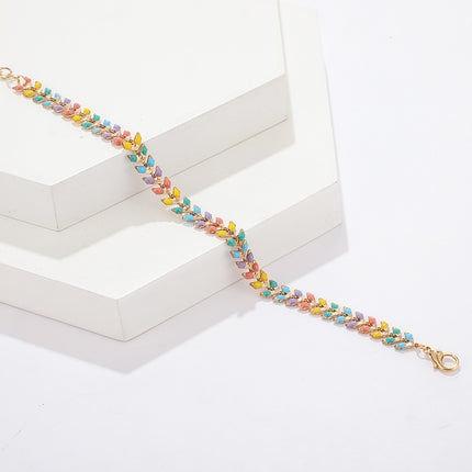 Color leaf women's bracelet bracelet