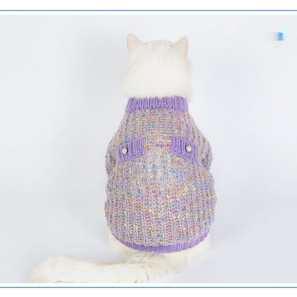 Dog Clothes Sweater Soft Glutinous Bean Cardigan