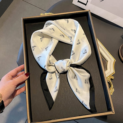 Stewardess Neck Protection Business Wear Matching Shirt Thin Scarf