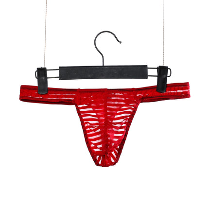 Men's T-shaped Underwear Breathable Low Waist U Convex T-shaped Panties