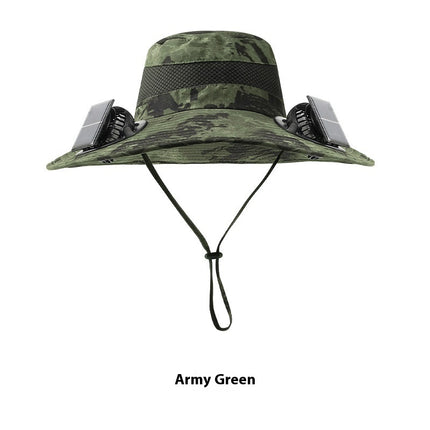 Solar Fan Cap Outdoor Mountaineering Fishing
