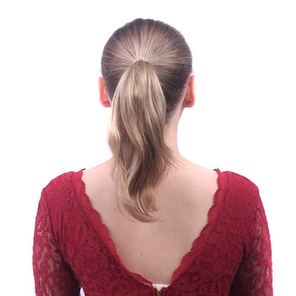 Colorful Gradient Color Clip Ponytail Wig