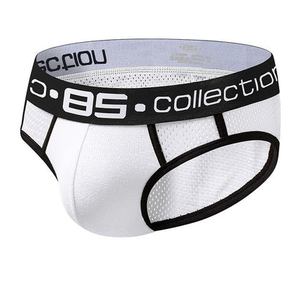 Men's Hollow Mesh Youth Breathable Cotton Briefs
