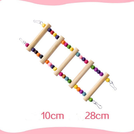 Parrot Bird With Toy Supplies Swing Ring Aerial Ladder Climbing Ladder