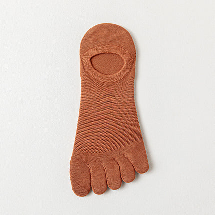 Men's Thin Mesh Breathable Five Finger Invisible Socks