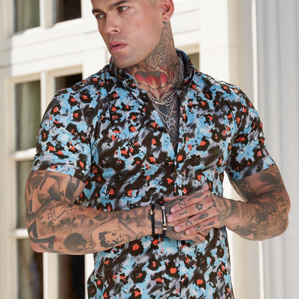 Loose Printed Short Sleeve Shirt