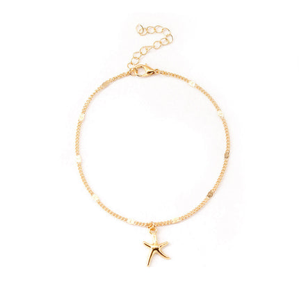 Alloy Starfish Shaped Anklet For Women