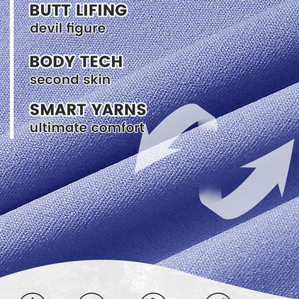 Yoga Pants - Five-Point High Waist Seamless Solid Color