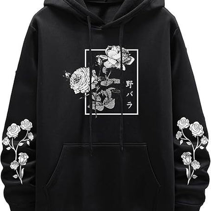 Fashion New Rose Print Casual Sweatshirt