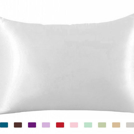 Pillowcase Satin Solid Color Simulation Silk Single Pillowcase Ice Silk Pillowcase