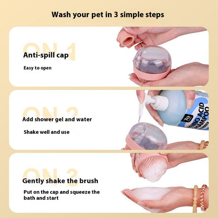 Pet Bath Silicone Bath Brush