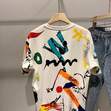 Men's Creative Printing All-match Short Sleeve