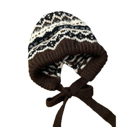 Winter Vintage Hat Bag Cap Warm Ear Protection Wool Hat