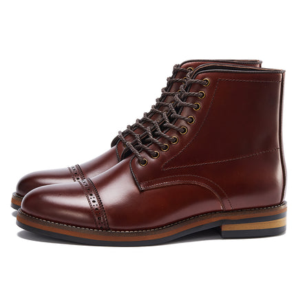 Brown High Street Mid-Top Martin Boots Men