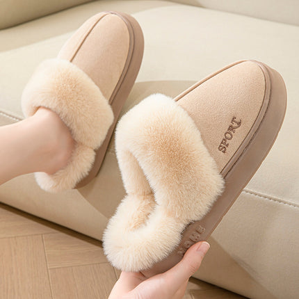 Eva Faux Suede Warm Home Slippers For Women