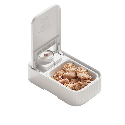 Pet Single Meal Feeders 48h Temporizador Ice Crystal Box Mantener Fresco A Prueba De Salpicaduras Y Polvo A Prueba De Insectos