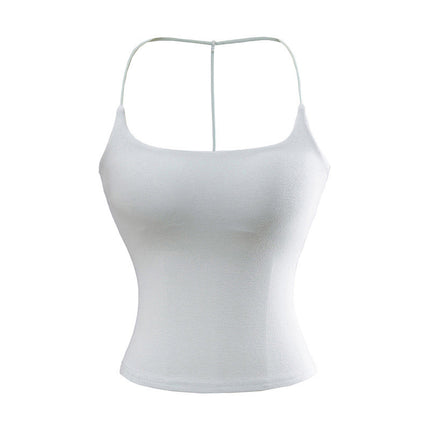 Solid Color Pure Desire Style Slim-fit Detachable Chest Pad Sling