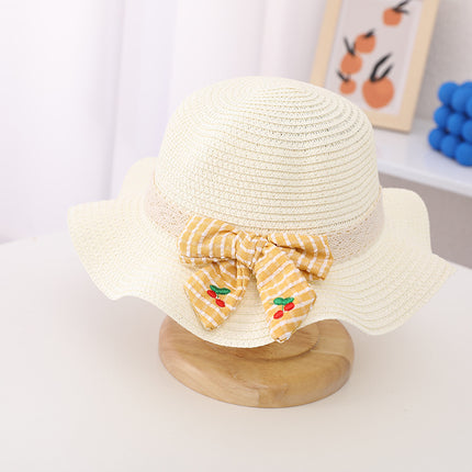 Children's Bag Straw Hat Set Sun