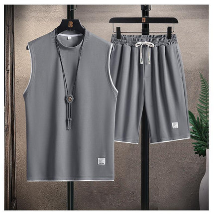 Men's Summer Short Sleeve Shorts A Set Of Leisure Sports Suit