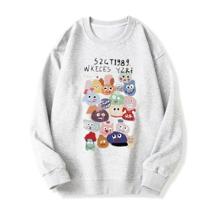 American Idle Style Loose Round Neck Sweater For Women