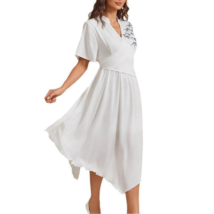 Women's Mid-length Retro Improved Cheongsam Chinese Style Dress