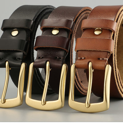 Handmade Casual Trend Men's Belts Cowhide