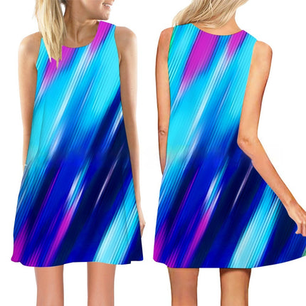 Women's New 3D Printed Sleeveless Dress